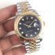 Copy Rolex Datejust II 41MM 2-Tone Gold Diamond Black Dial Watch(2)_th.jpg